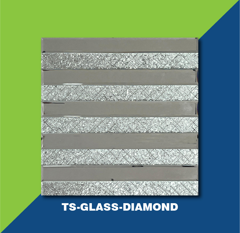 Glass Mosaic Tiles Diamond