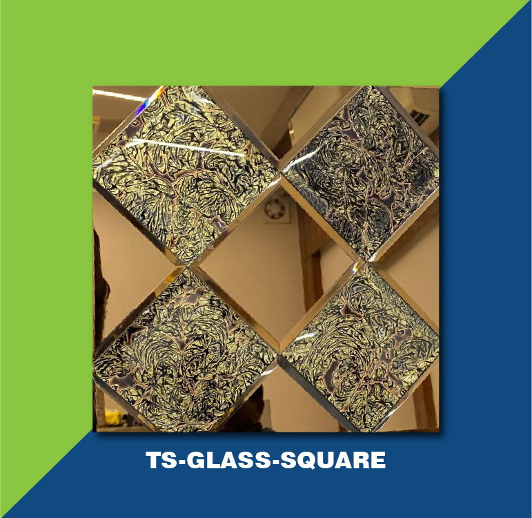 Glass Mosaic Tiles Square