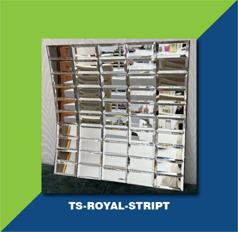 Glass Mosaic Tiles Royal  Stript